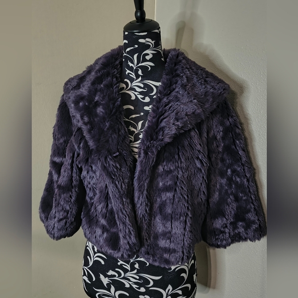 Newport News Jackets & Blazers - Newport News Plush Purple Teddy Jacket